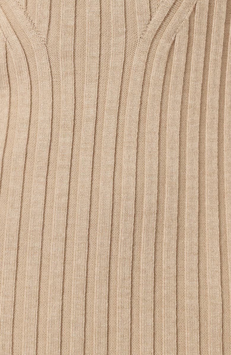 Petal & Pup Ainsley Long Sleeve Side Slit Rib Sweater Dress, Alternate, color,