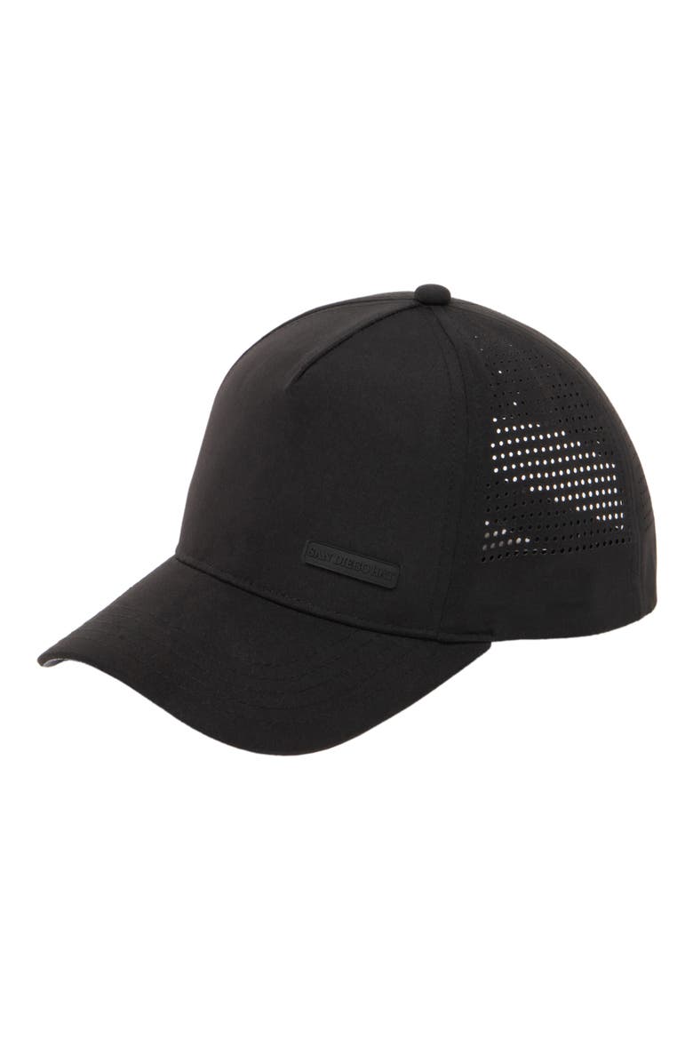 Mesh Snapback Cap, Main, color, BLACK