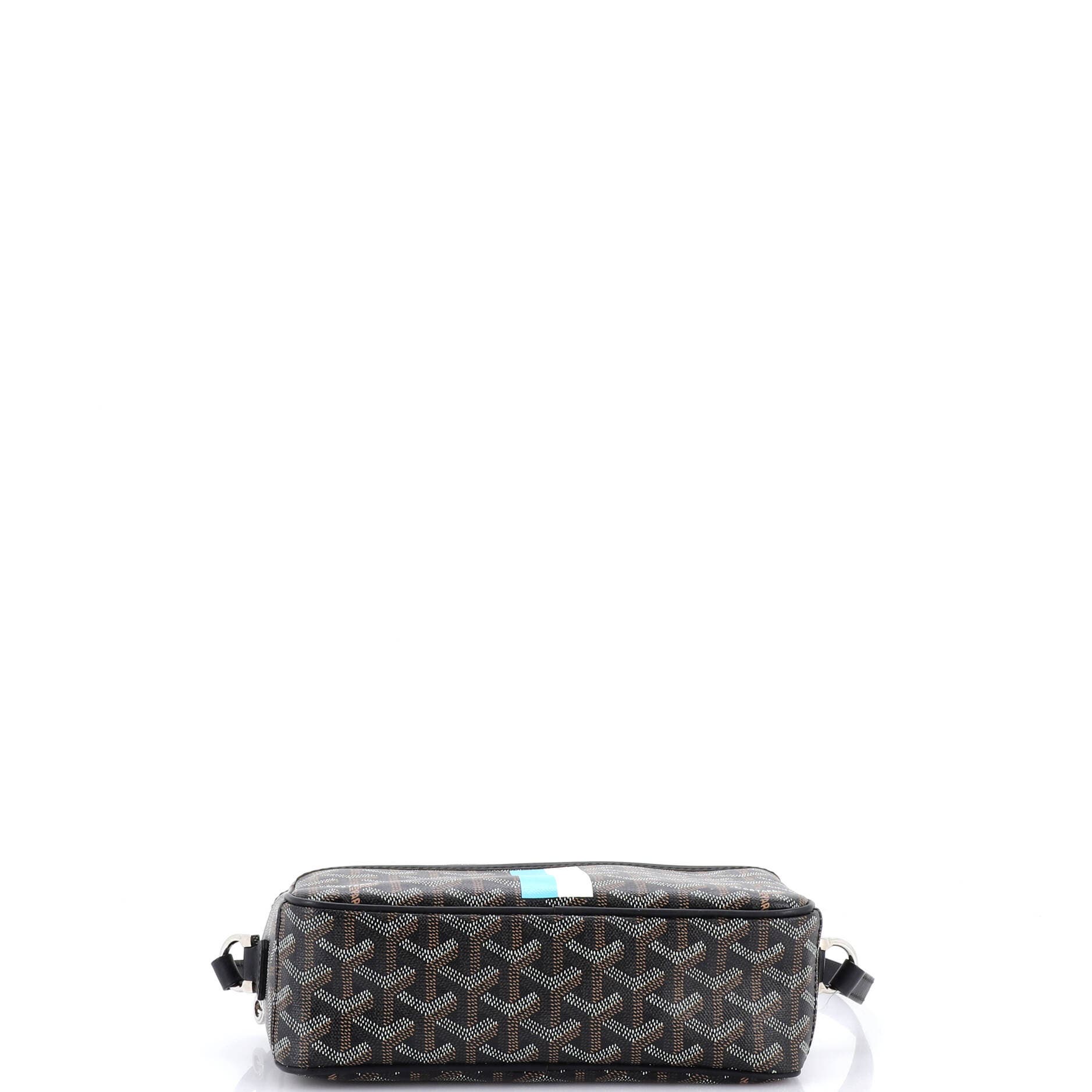 Pre-Owned Goyard Cap Vert Bag Printed Coated Canvas, Alternate, color, Black