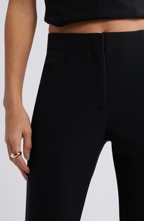 Open Edit Ponte Flare Pants In Black