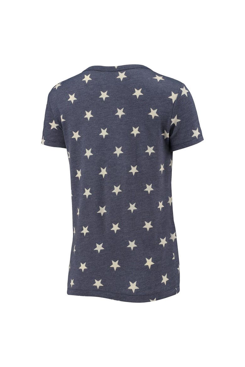 Women's Alternative Apparel Heathered Navy THE PLAYERS Eco-Crew Tri-Blend T-Shirt, Alternate, color, Heather Navy