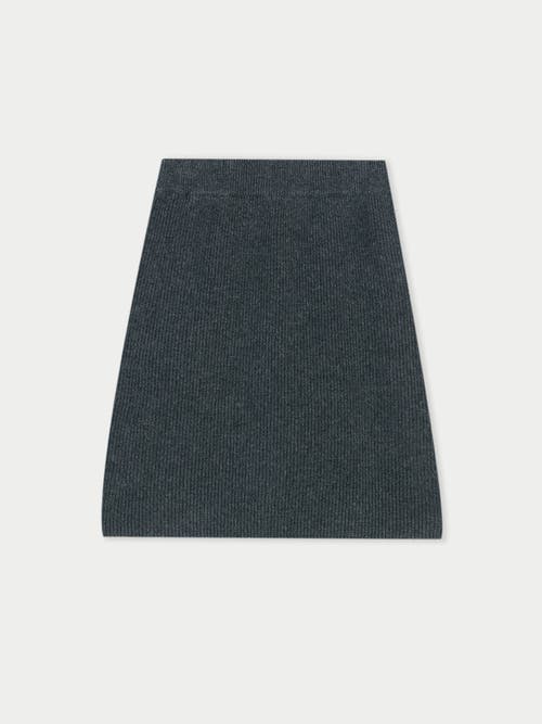 Gobi Mongolian Cashmere Cashmere Mini Skirt In Dim Gray