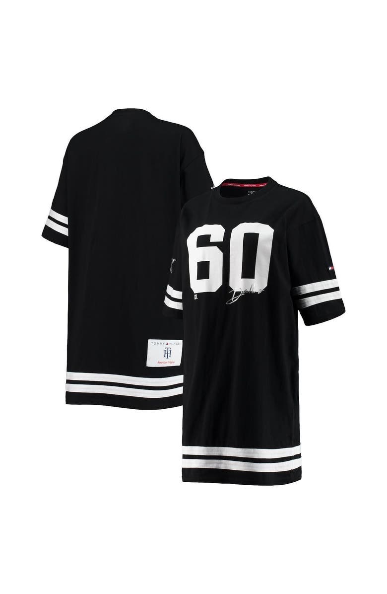Tommy Hilfiger Women's Tommy Hilfiger Black Dallas Cowboys Clair Half-Sleeve Dress, Alternate, color,