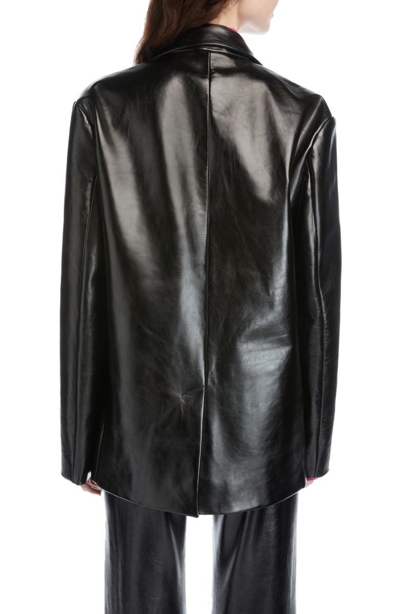 Acne Studios Lepage Leather Suit Jacket, Alternate, color, 