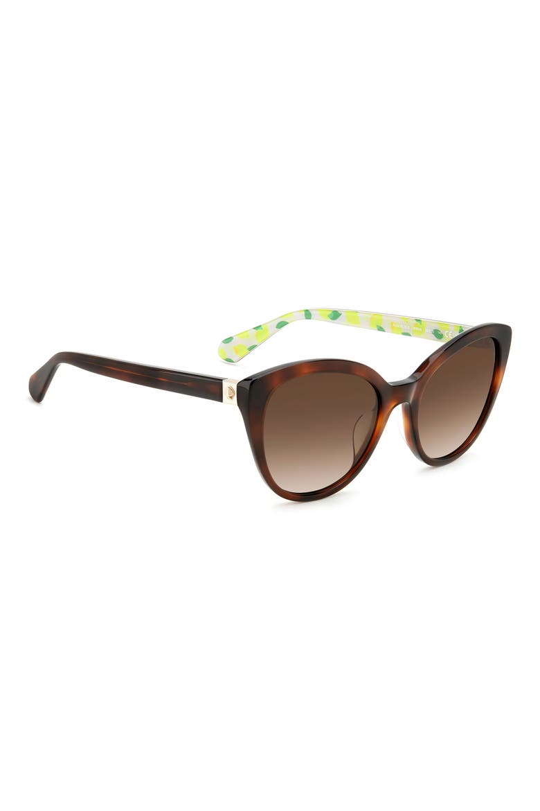 new york amberlees 55mm gradient eat eye sunglasses, Alternate, color, BEIGE/ BROWN GRADIENT