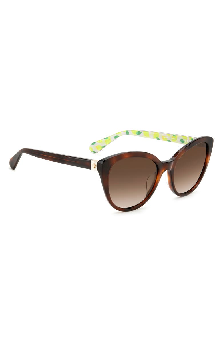 Kate Spade New York amberlees 55mm gradient eat eye sunglasses, Alternate, color, Beige/ Brown Gradient