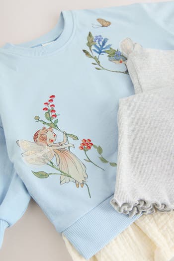 Kids' Fairy Graphic Sweatshirt & Flare Leggings Set
