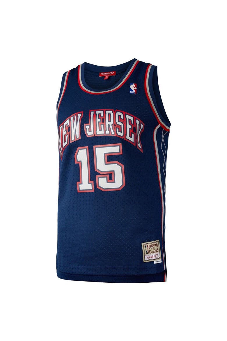 Women's Mitchell & Ness Vince Carter Navy New Jersey Nets Hardwood Classics 2006 Swingman Jersey, Alternate, color, Navy