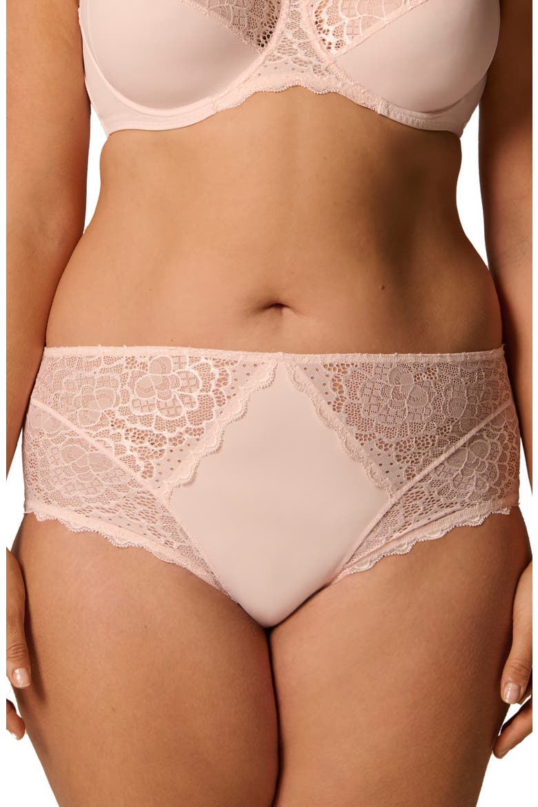 Caresse Retro Briefs, Alternate, color, BLUSH