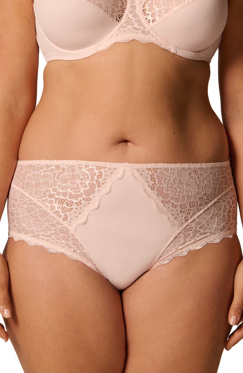 Simone Perele Caresse Retro Briefs, Alternate, color, Blush