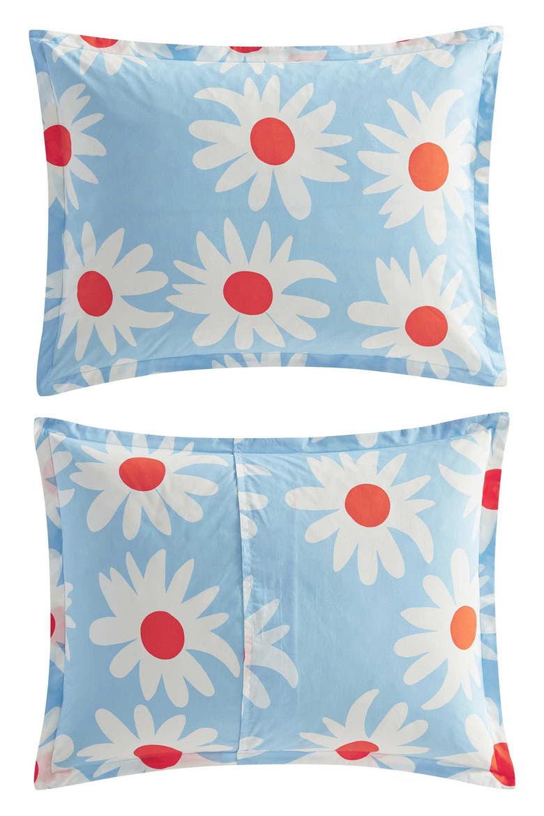 Rakastaa Ei Rakasta Cotton Duvet & Shams Set, Alternate, color, LIGHT BLUE