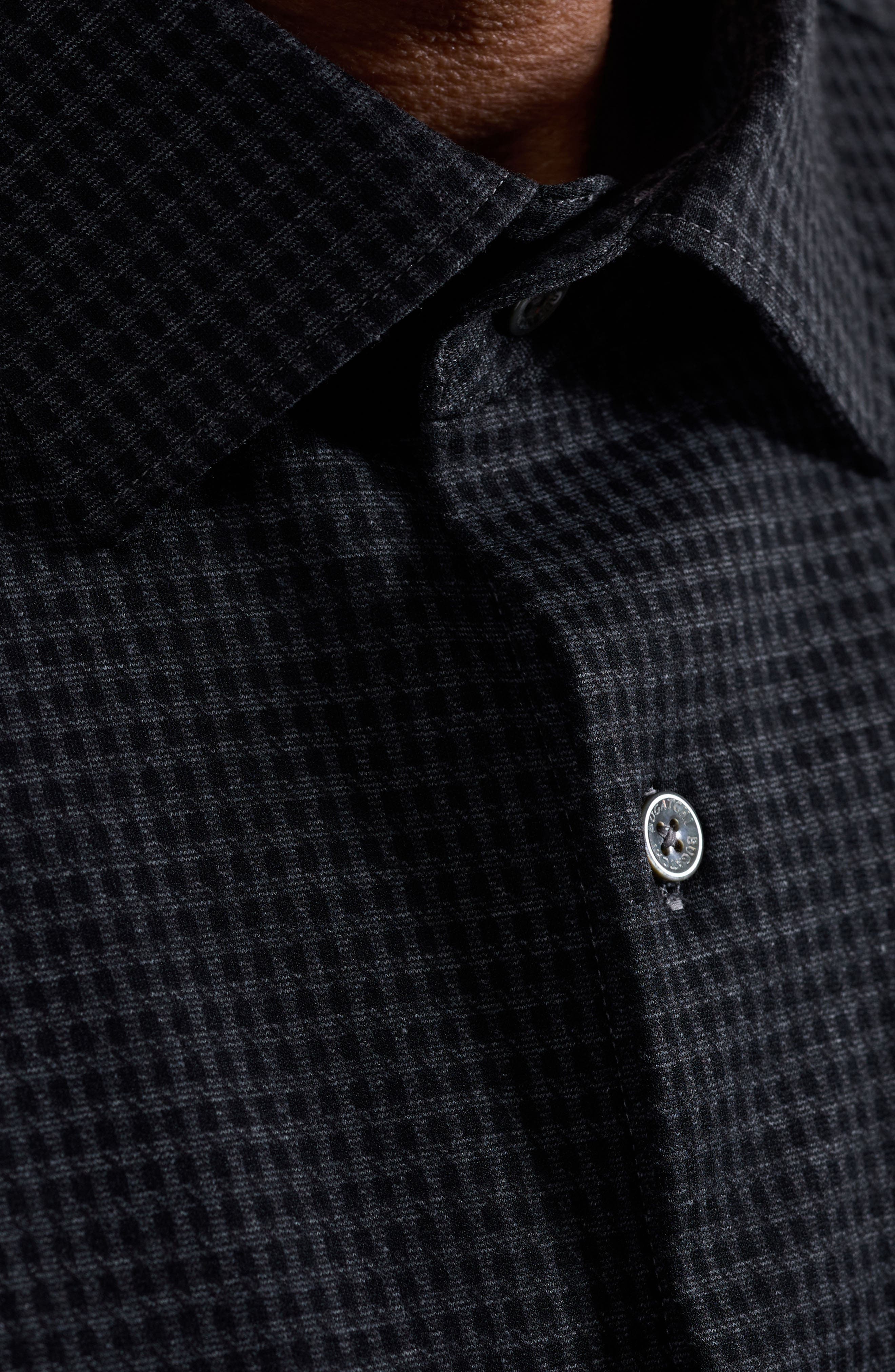Knit Button-Up Shirt - image 2