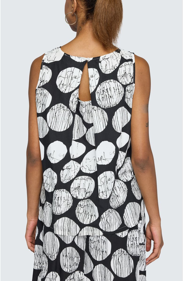 LUUKAA Orla Printed A-Line Top, Alternate, color, Black Print