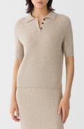 Lafayette 148 New York Cable Polo Sweater