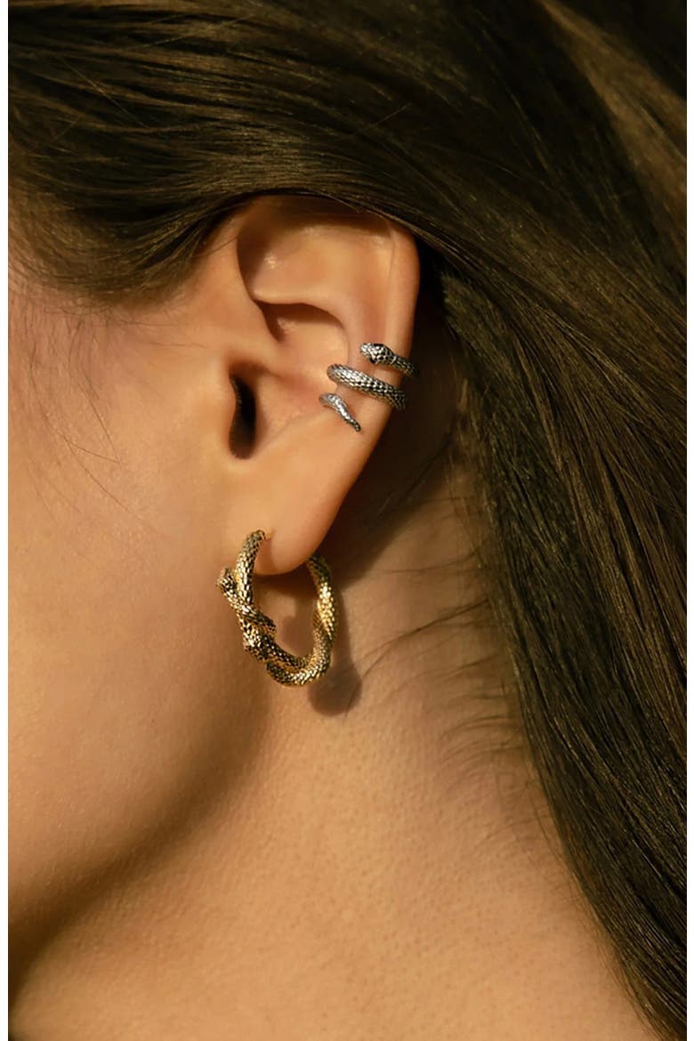 Serpents Embrace Ear Cuff, Alternate, color, 925 STERLING SILVER