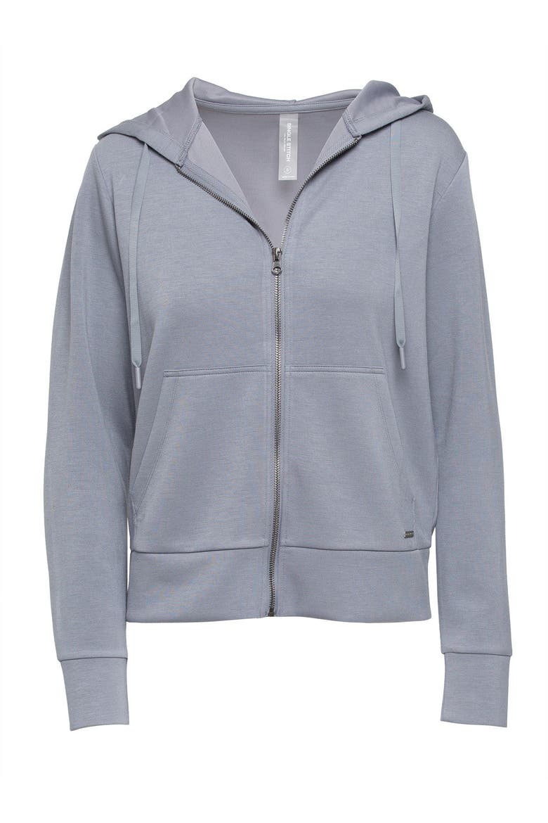 Ultra Soft Full Zip Hoodie, Alternate, color, Winter White