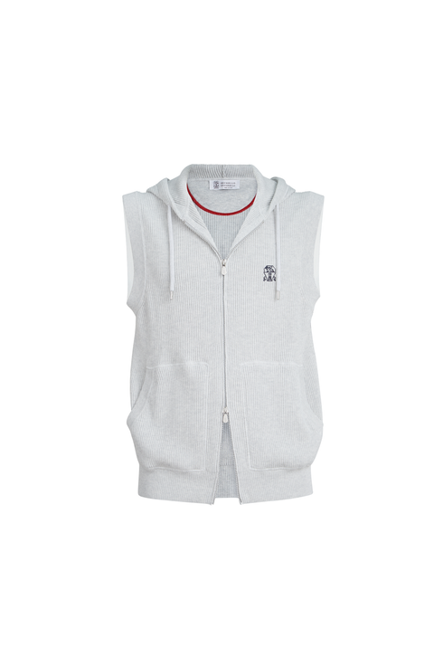 Cotton knit vest