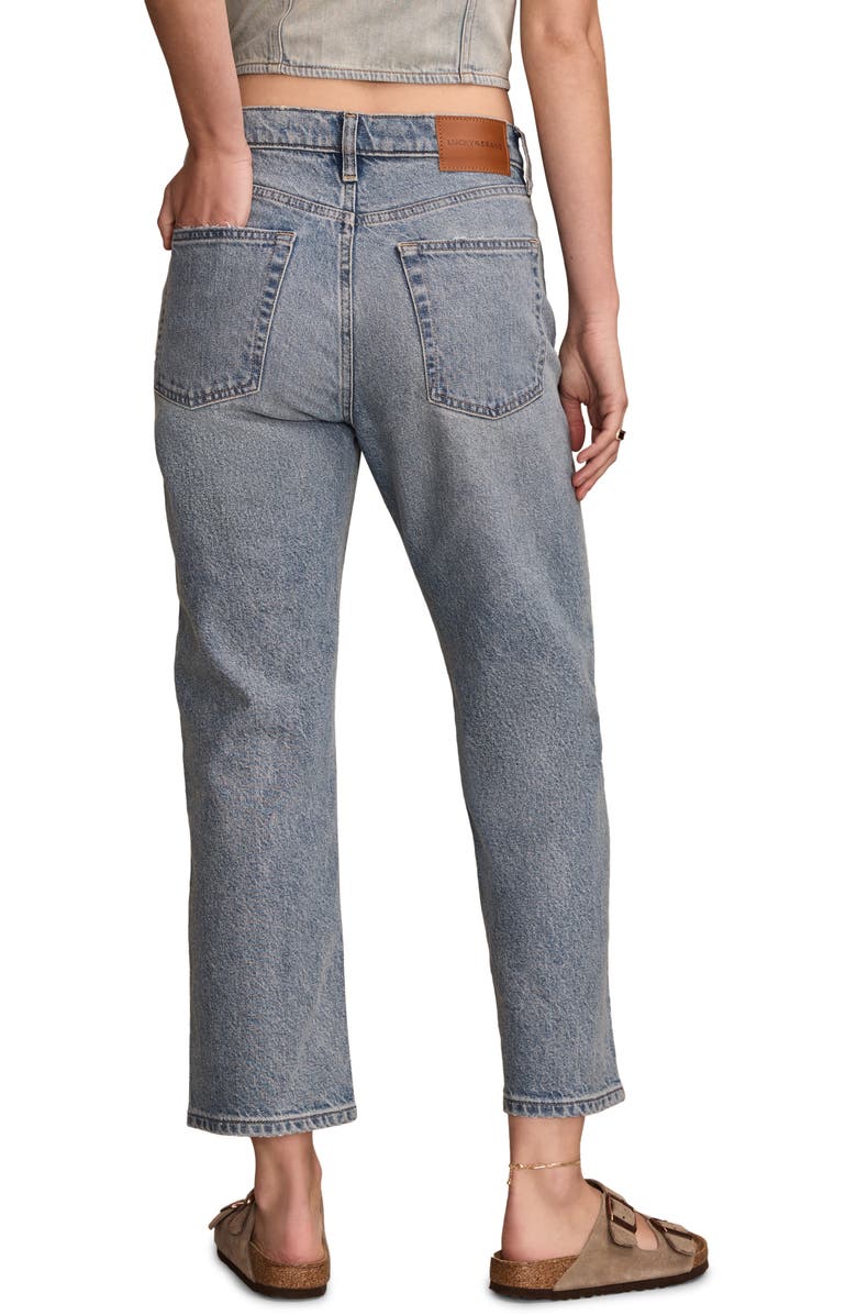 Lucky Brand '90s Loose Crop Straight Leg Jeans, Alternate, color, Denim Daze Destruct Wash