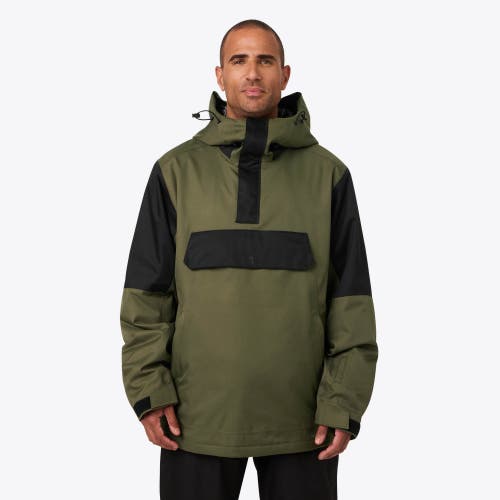 Mobile Warming Denali Anorak Heated Waterproof 1/4 Zip Snow Jacket In Green