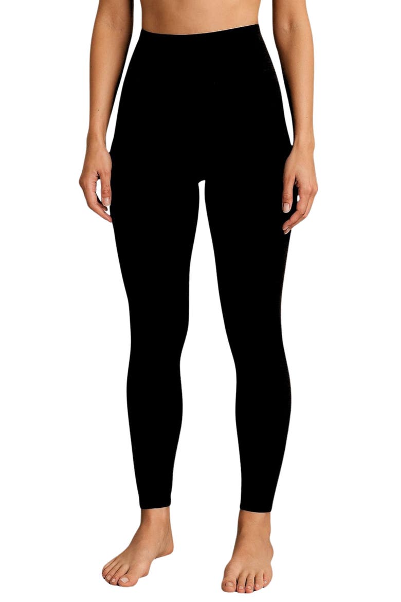 Women's Faux Fur Winter Legging, Main, color, Black