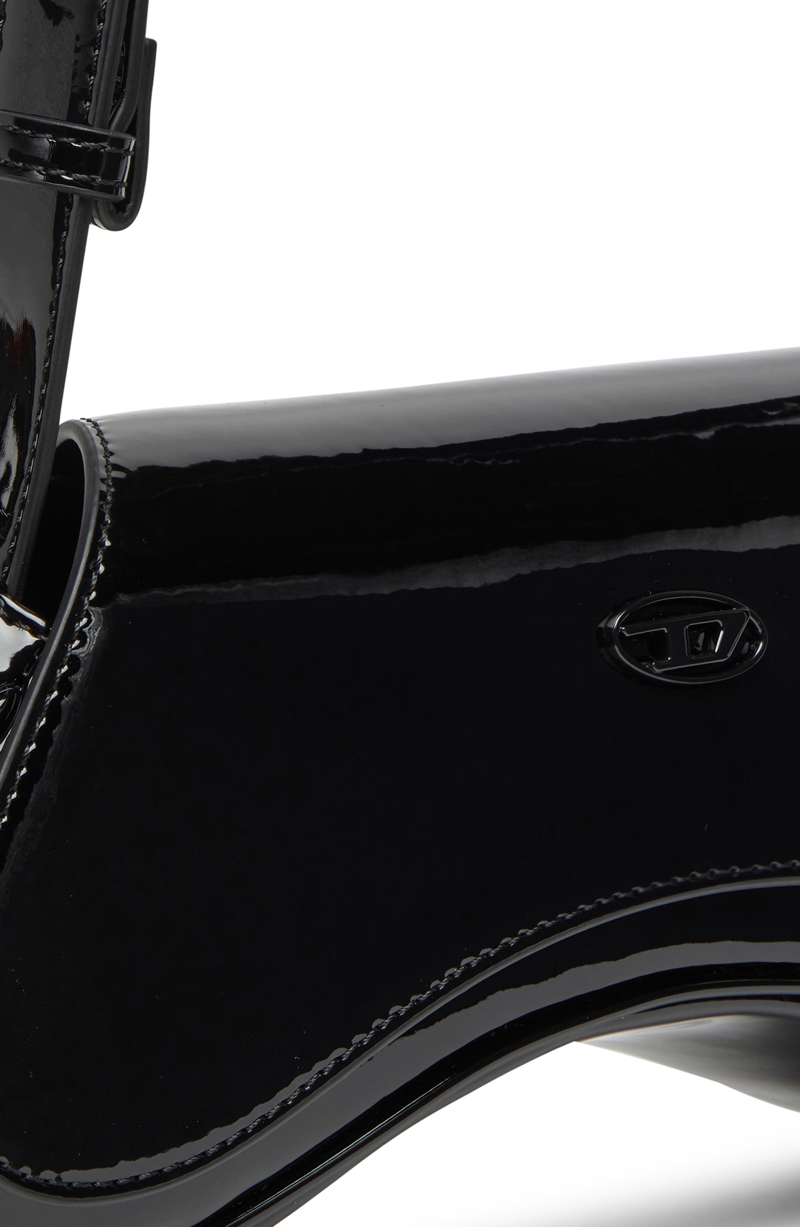 DIESEL<sup>®</sup> Play Faux Leather Shoulder Bag, Alternate, color, Black