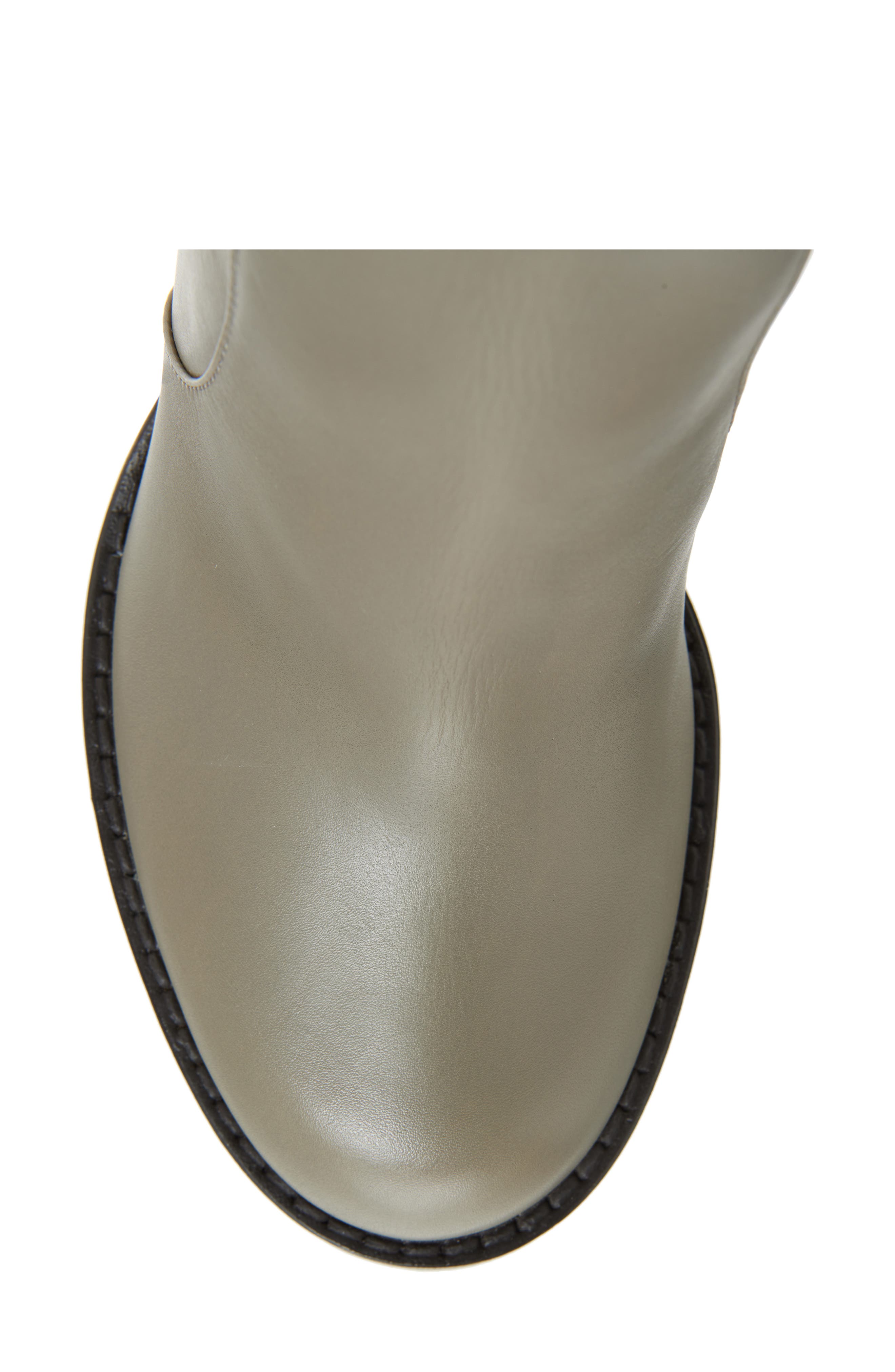 Tod's Tube Block Heel Bootie, Alternate, color, Tortora Scuro