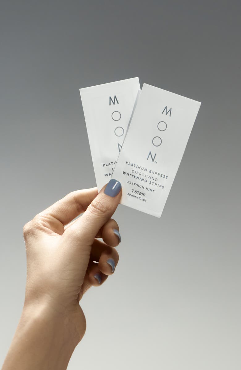 MOON Platinum Express Dissolving Teeth Whitening Strips, Alternate, color,