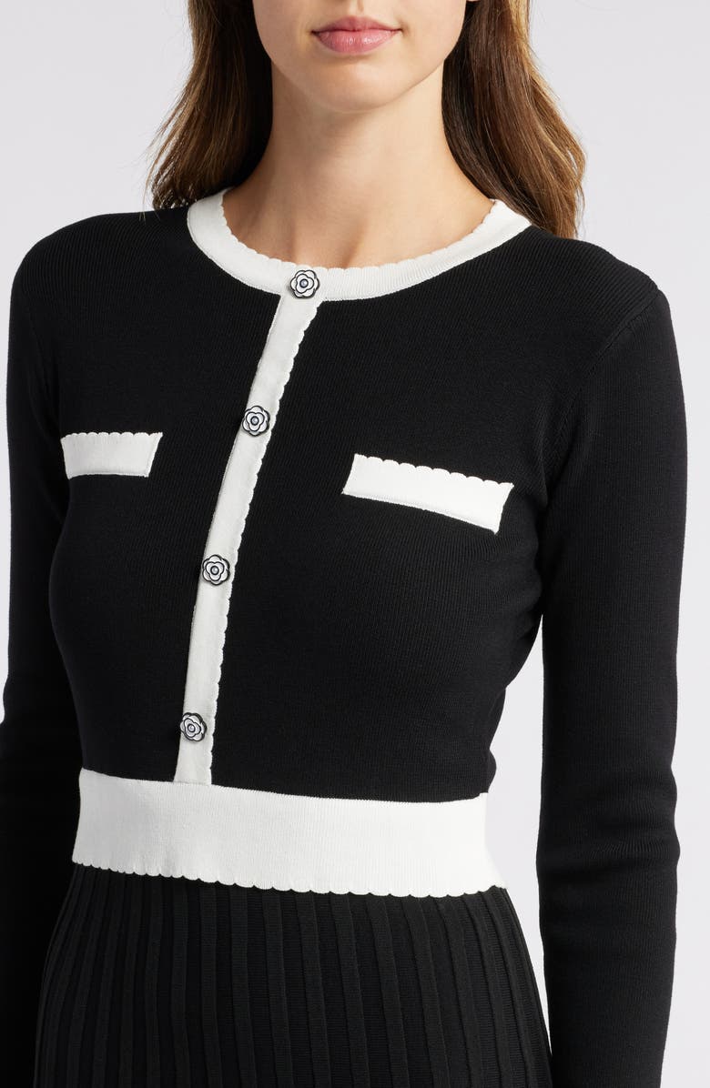 ZOE AND CLAIRE Long Sleeve Midi Sweater Dress, Alternate, color, 