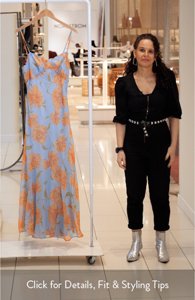 Maeryn Floral Chiffon Maxi Dress, sales video thumbnail