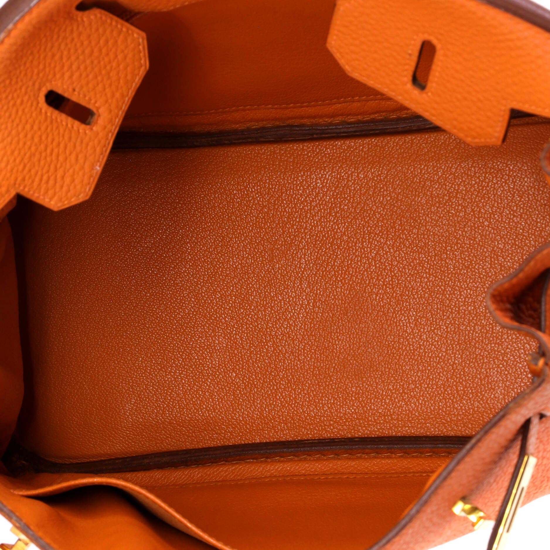 Pre-Owned Hermes Birkin Handbag Orange Togo with Gold Hardware 25, Alternate, color, Orange H