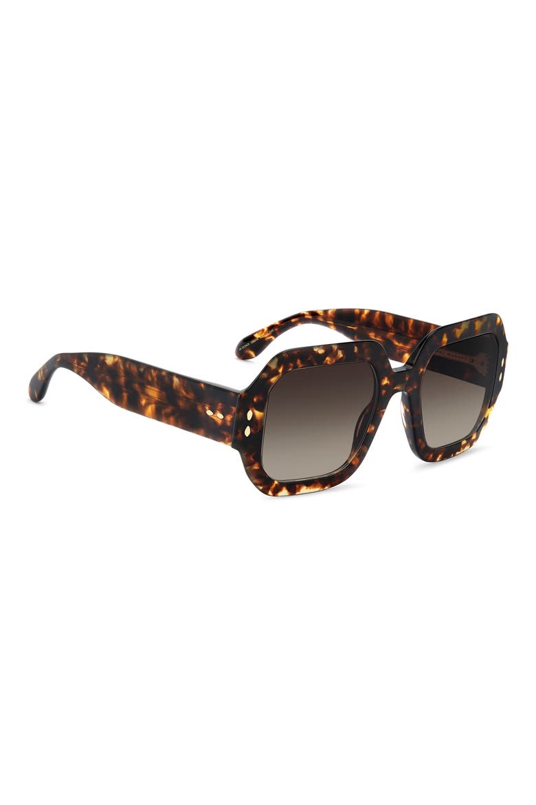 51mm Square Sunglasses, Alternate, color, HAVANA/ BROWN SF