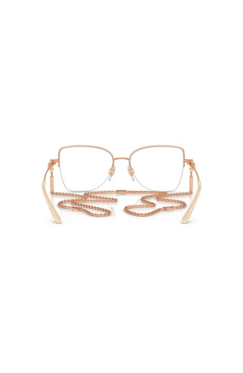 Ralph Lauren 54mm Butterfly Optical Glasses In Gold