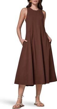 Donna Karan New York Sleeveless Cotton Jersey Maxi Dress