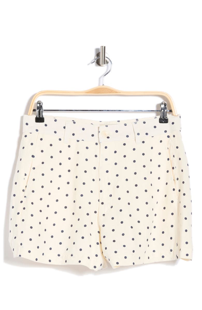 DL1961 Taylor Linen Shorts, Main, color, Polka Dots