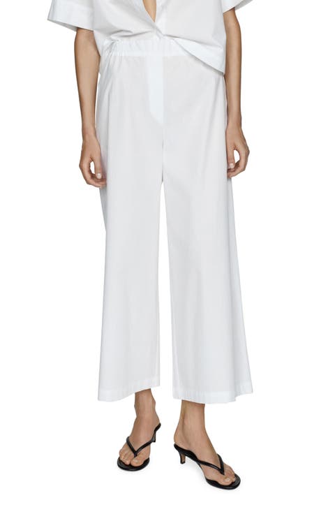 Women's 100% Cotton Wide-Leg Pants | Nordstrom