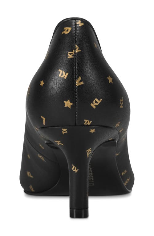 Karl Lagerfeld Paris Riz Cap Toe Pump In Multi