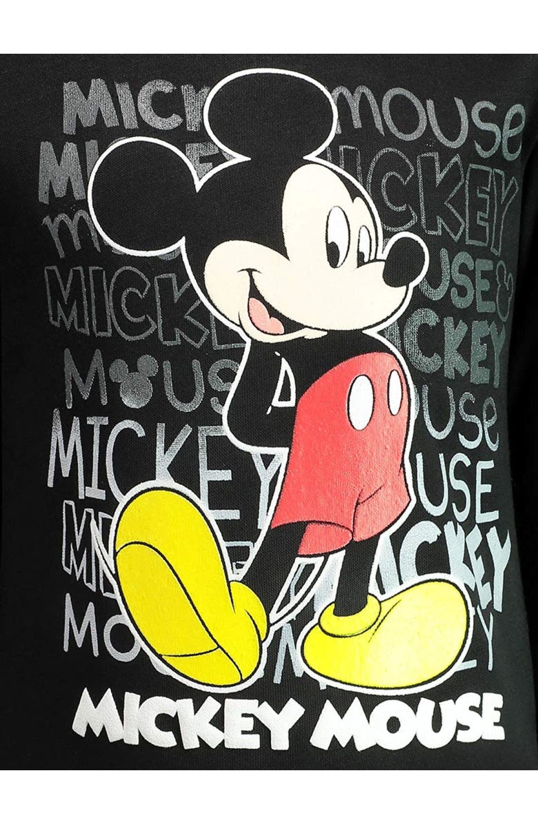 Disney Mickey Mouse & Friends Pullover Hoodie, Alternate, color, Mickey Mouse Black