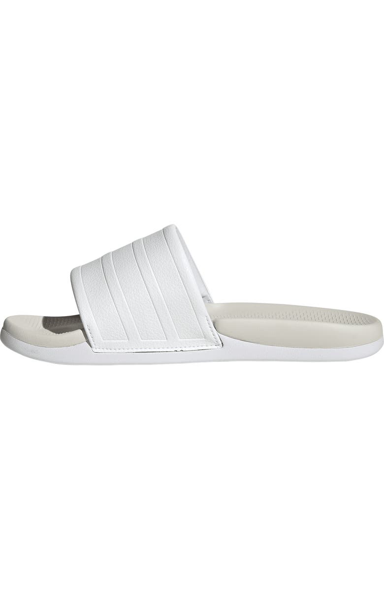 adidas Adilette Comfort 2.0 Slide Sandal, Alternate, color, White/ White/ Crystal White