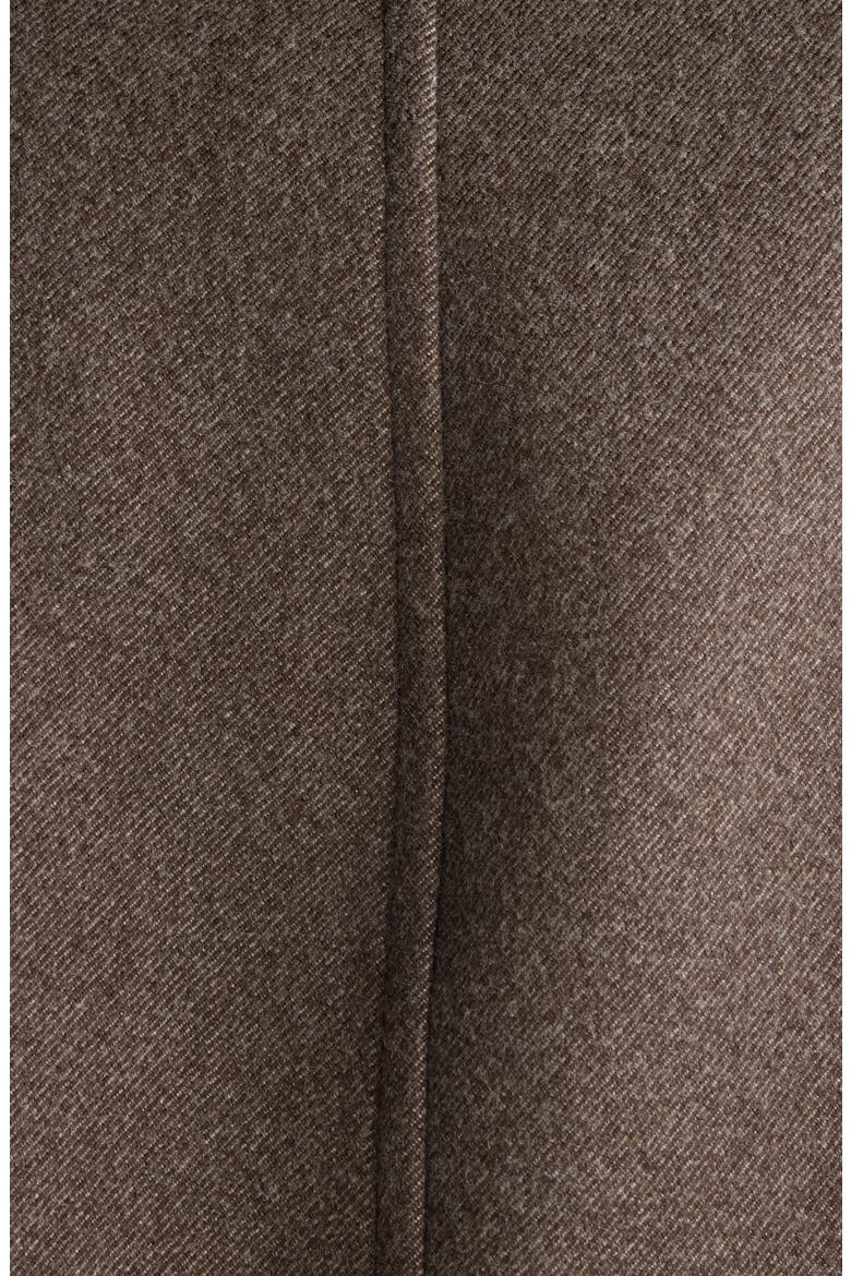 Long Cocoon Coat, Alternate, color, 6110 DARK BROWN