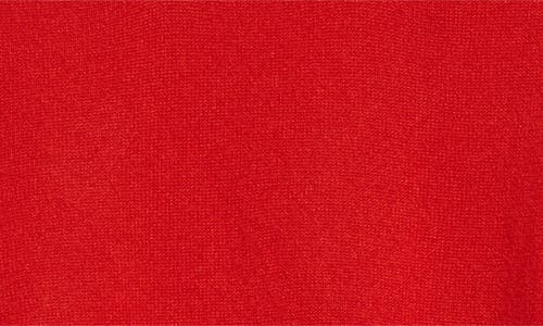 Nackiyé Pearl Cashmere Short-sleeve Crewneck Sweater In Red