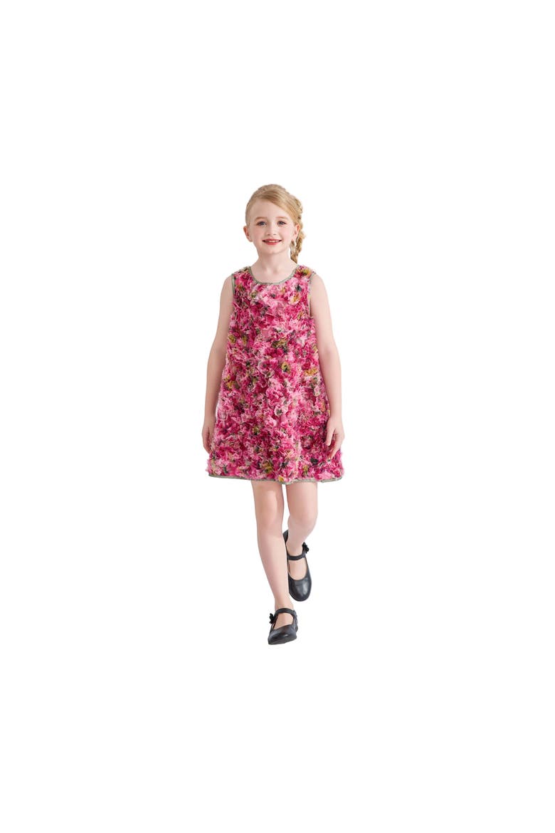 Sylvie Floral Textured Dress, Alternate, color, Pink