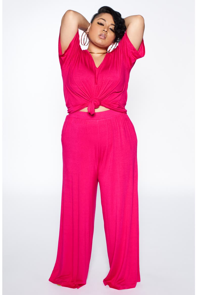 Sedona Leisure Wide Leg Pants (Nordstrom Exclusive), Alternate, color, HOT PINK