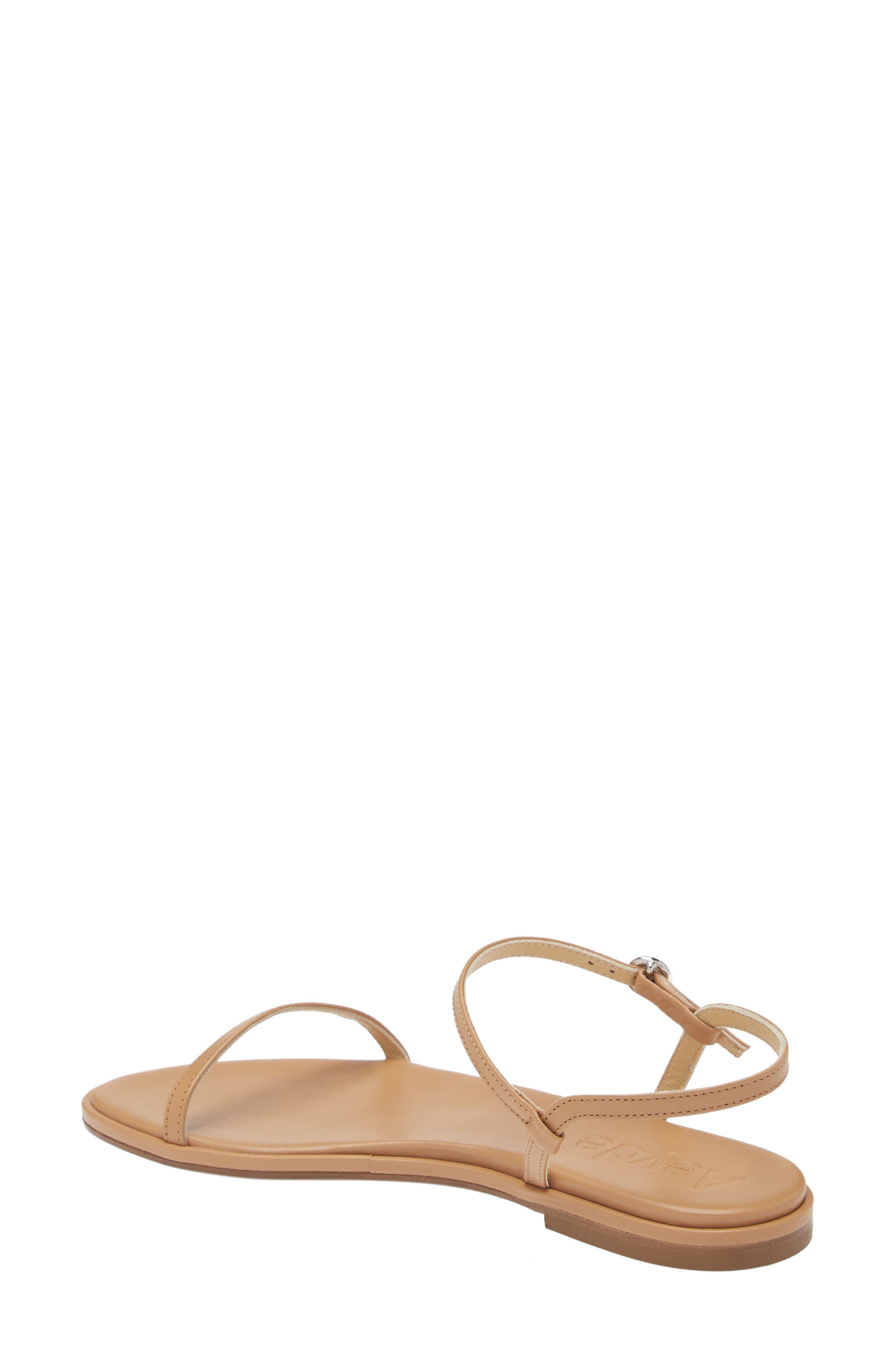 aeyde Nettie Quarter Strap Sandal, Alternate, color, Hazelnut