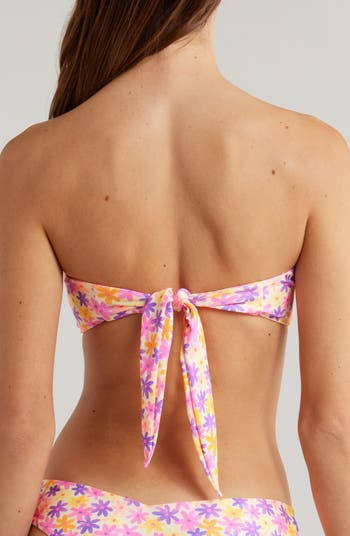 Decorative Strapless Bandeau Bikini Top