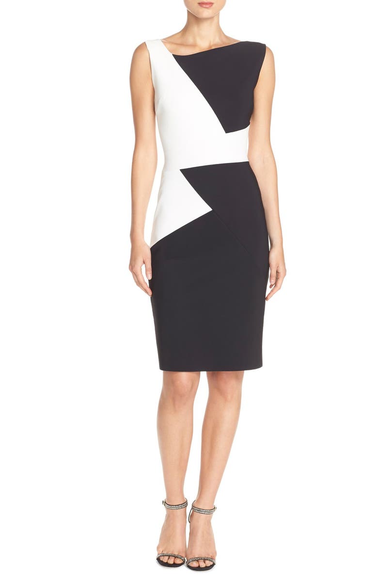 Chiara Boni La Petite Robe 'Giustina' Colorblock Jersey Sheath Dress, Alternate, color, 