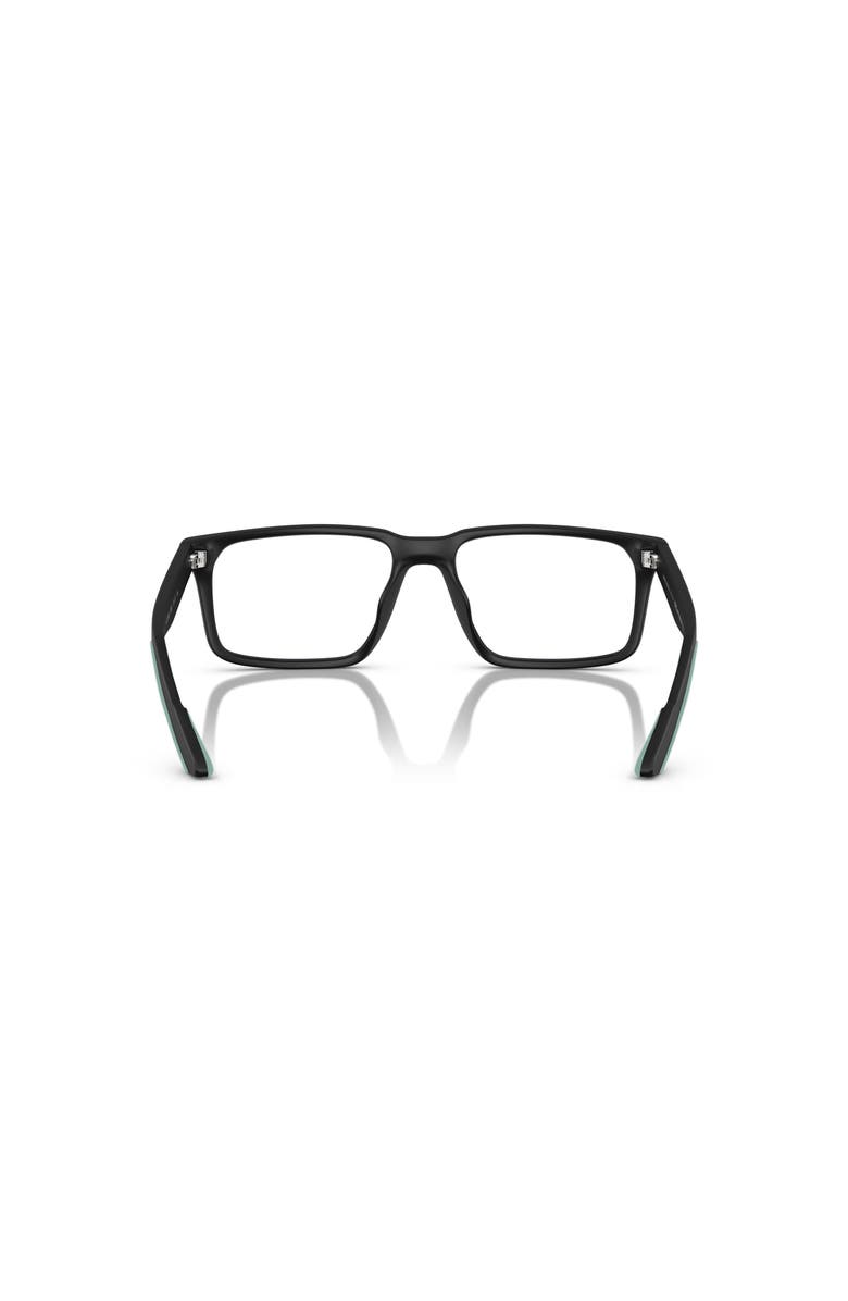Armani Exchange 55mm Rectangle optical glasses, Alternate, color, Black