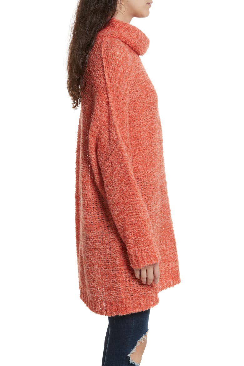 'She's All That' Knit Turtleneck Sweater, Alternate, color, ORANGE