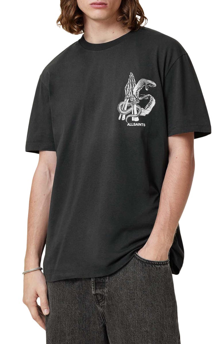 AllSaints Asp Graphic T-Shirt, Main, color, 