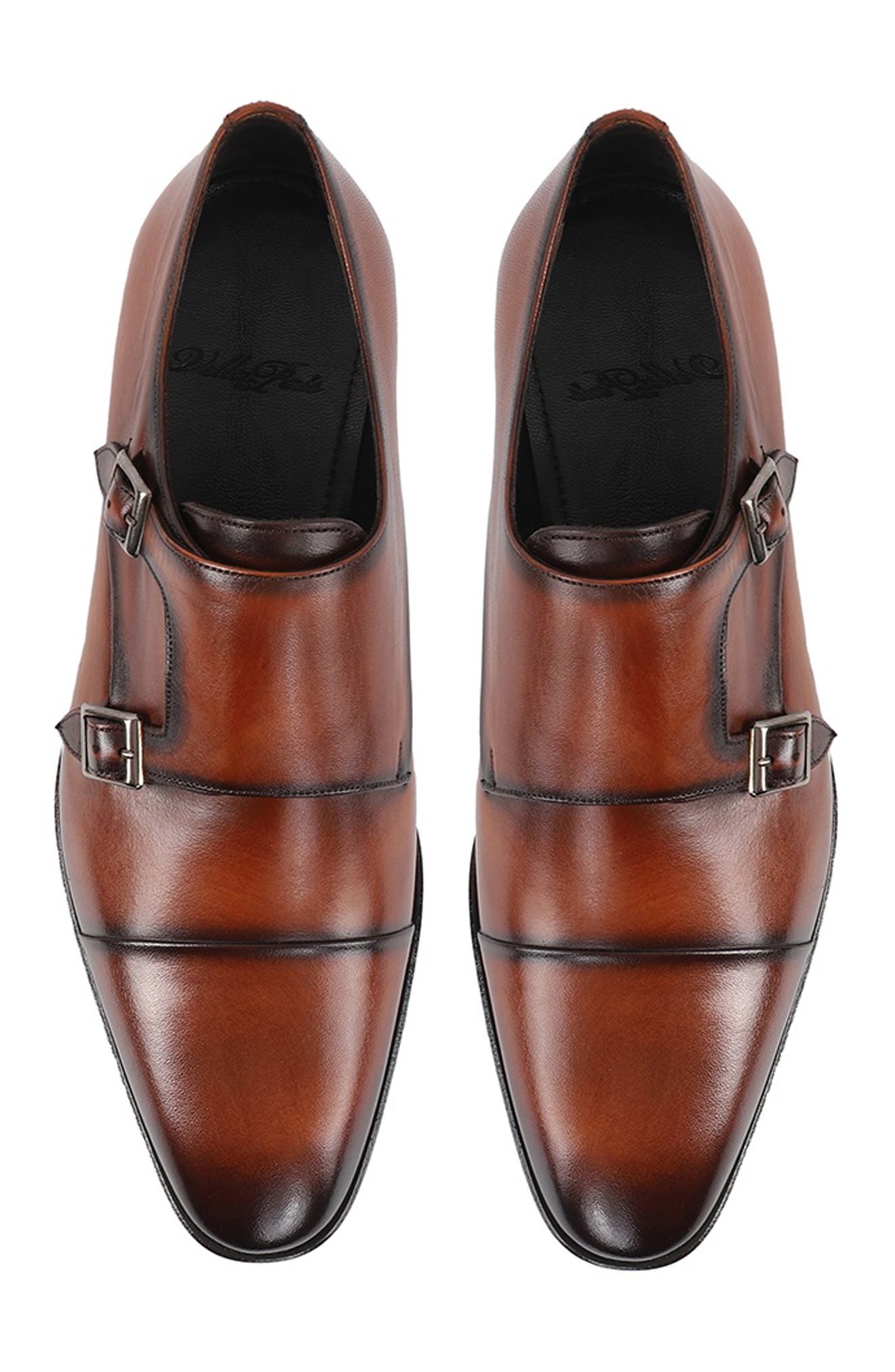 VELLAPAIS Vicolo Monk Loafer, Alternate, color, Cognac