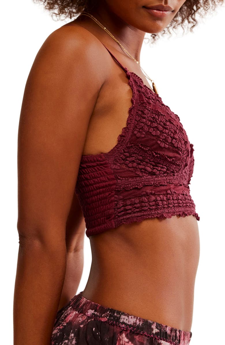 Free People Intimately FP Amina Longline Bralette, Alternate, color, Acai